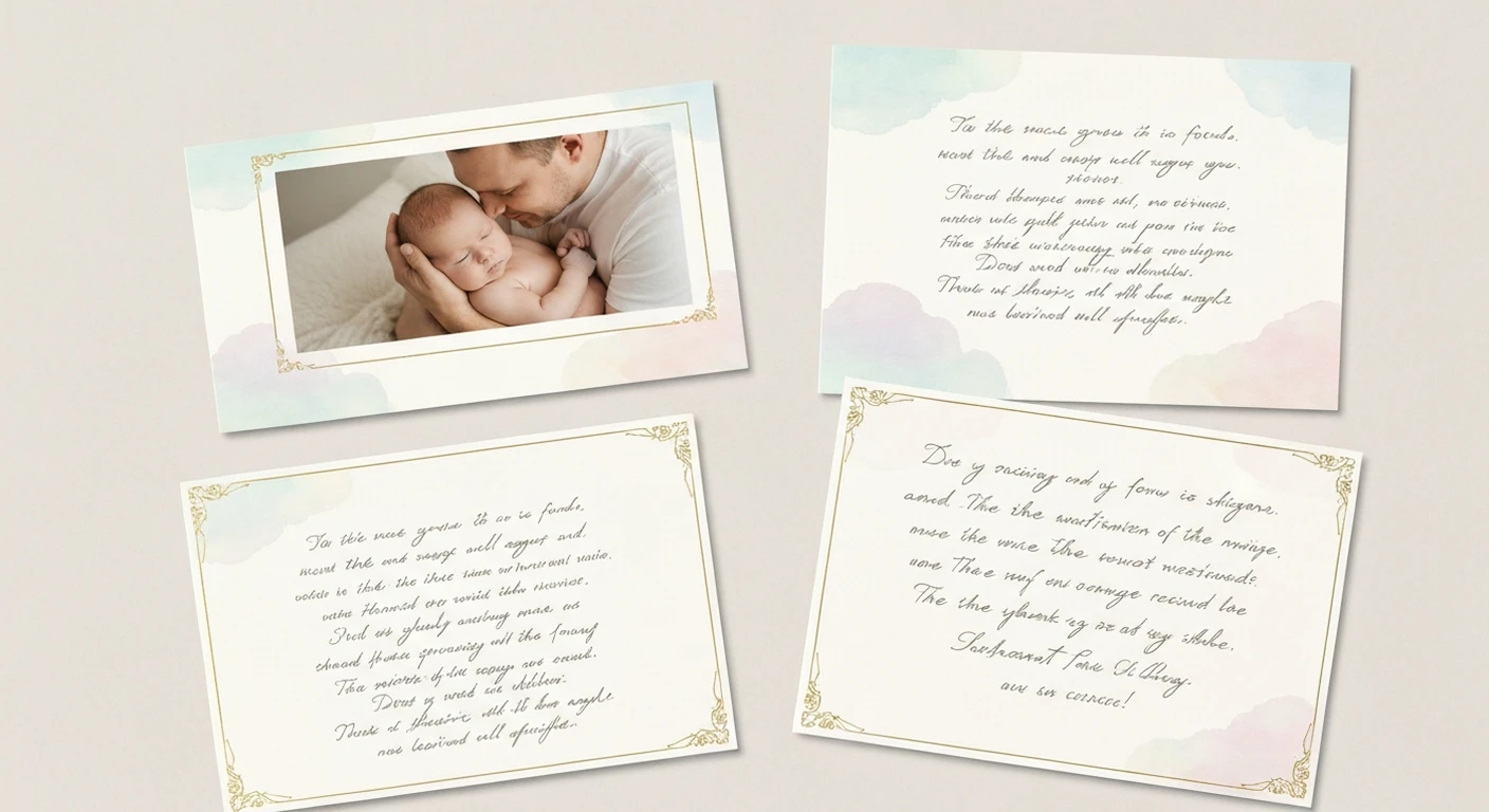 Carte de remerciement naissance : exemples de textes